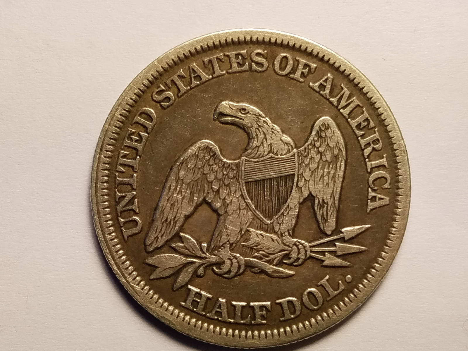 1854 seated 1/2 Dollar