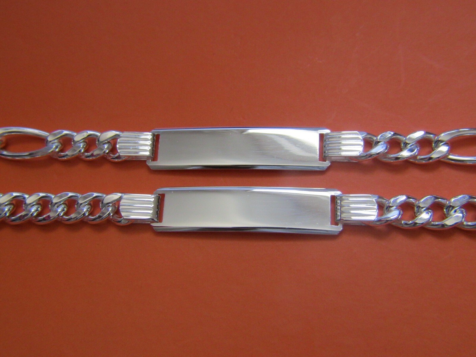MADE IN ITALY SILVER925 ID BRACELET/シルバー 925 Sterling Silver Italian ID Bracelet Cuban curb and