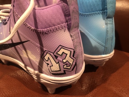 MICHAEL THOMAS AUTO GAME USED CUSTOM 1ST PRO BOWL CLEATS SIGNED COA AND PHOTOS