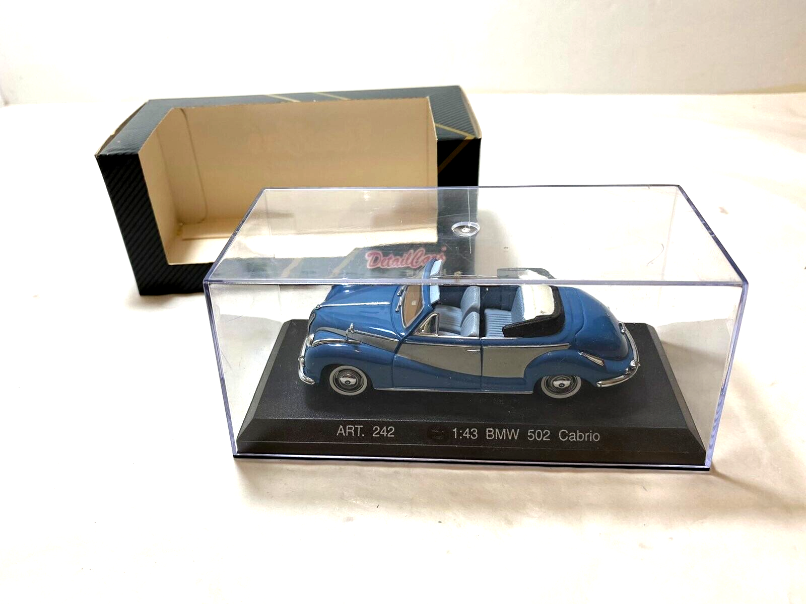 BMW 502 coupe cabrioletミニカー Detail Cars 1:43 BMW 502 Cabrio Convertible Top Down Red w