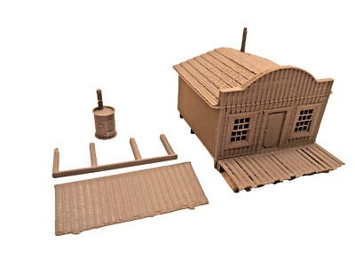 (1) ''HO ''  SCALE   WESTERN  STORE,  BAR,  CAFE,  3D PRINTED  L@@K  1/87  1:87