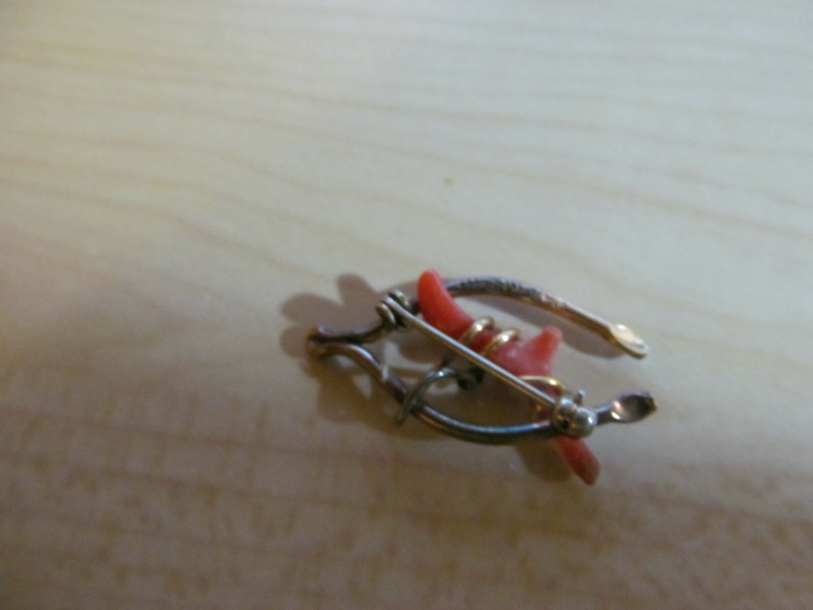 VINTAGE VICTORIAN ERA 1/20 12K GF SILVER PIN