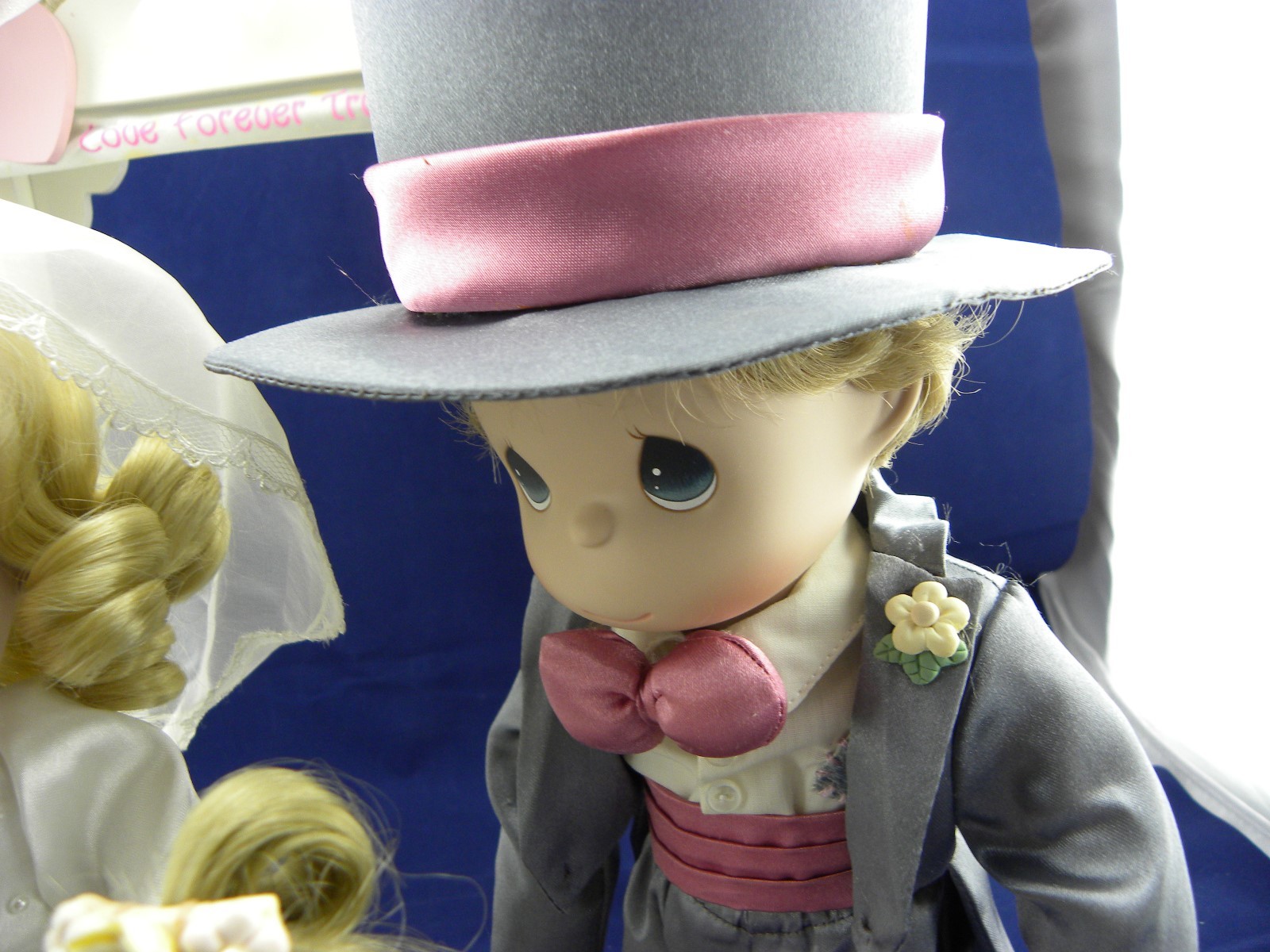 Ashton-Drake Precious Moments 12' Bride 92391 Groom 92392 Flower Girl 92393 Doll