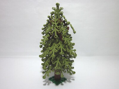 Custom forest tree 7'' tall with angled olive leaves, new parts, FREE Shipping!