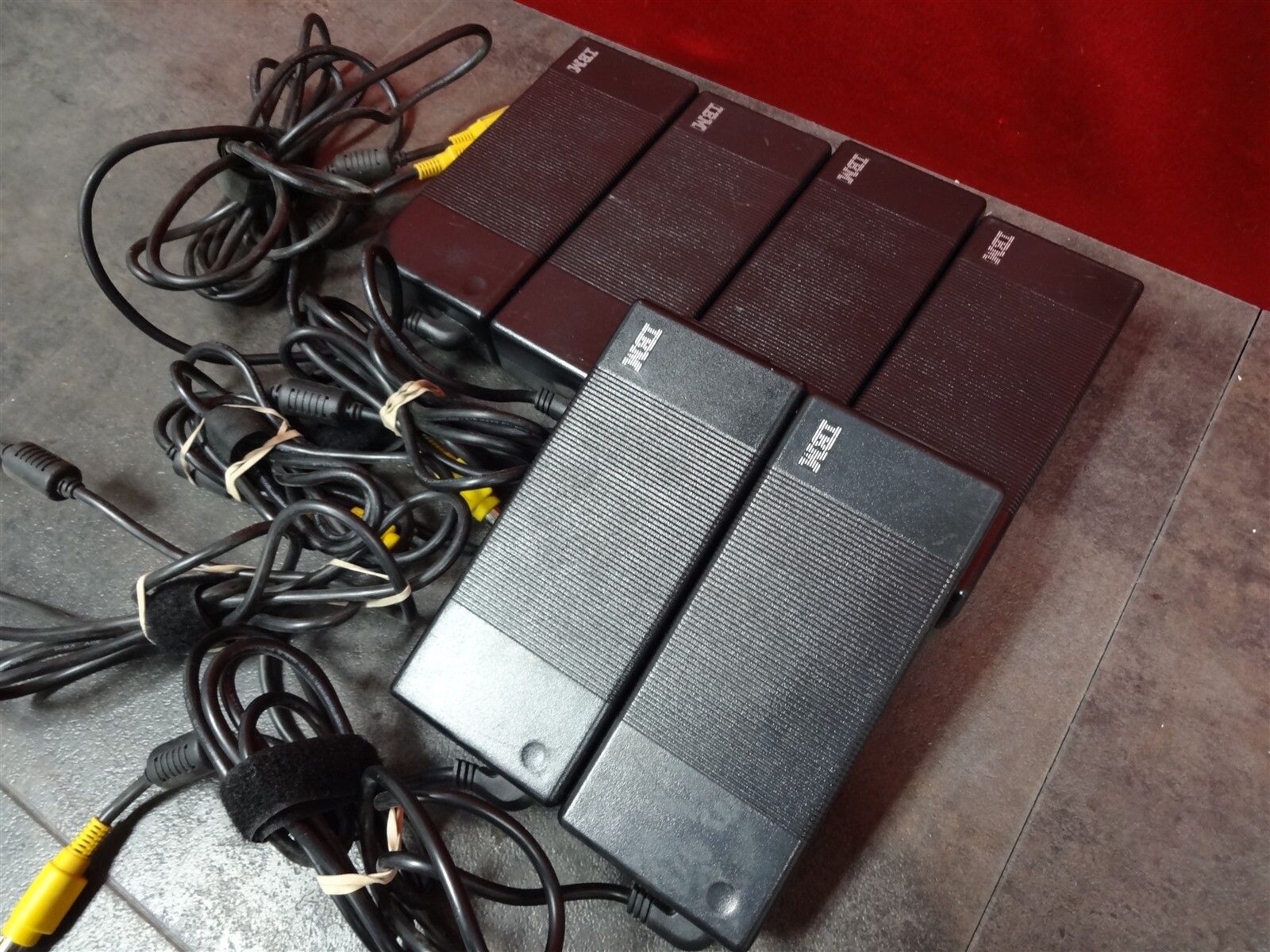 Lot of 6 Genuine IBM PA-1121-0711 16V 7.5A AC Adapter With Power Cord 02K7092