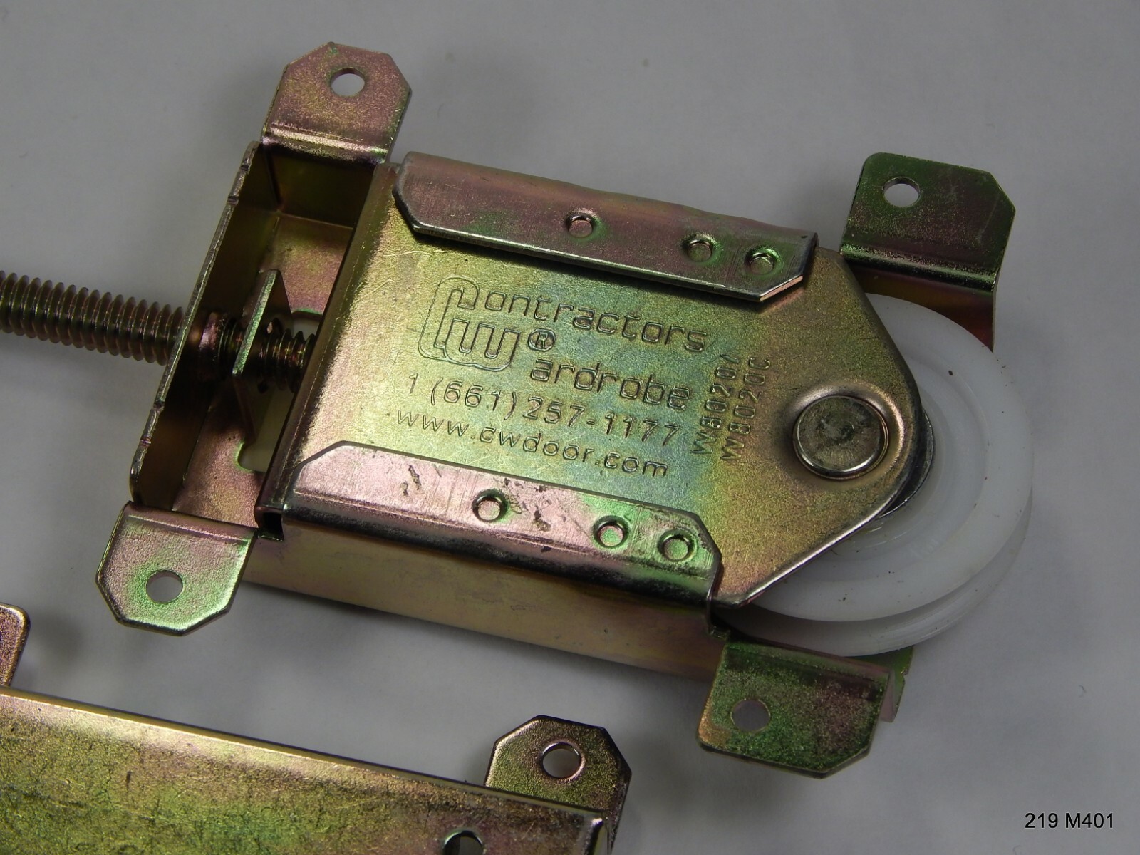 Five Nylon Wheel Contractor's Wardrobe Closet Door Track Guide Sliders W8020