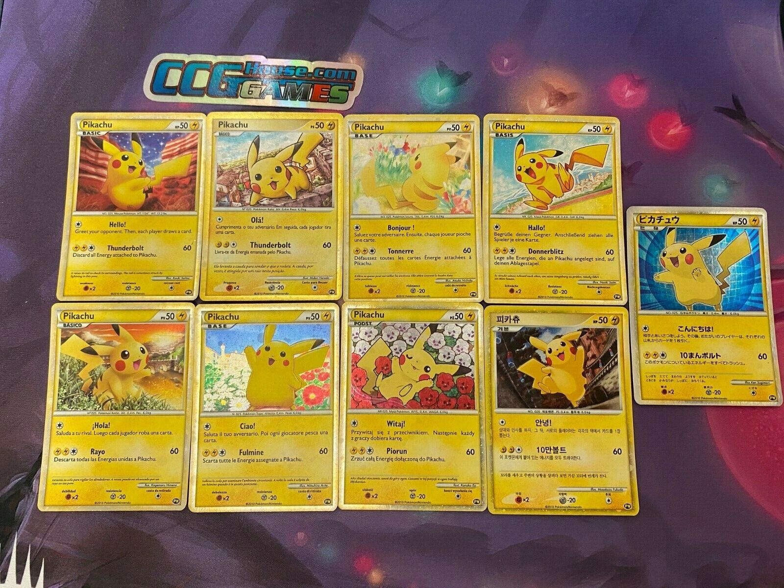Pokemon Pikachu World Collection 2010 PW PROMO Holo Rare 9 Pokemon Pikachu World Collection 2010 PW PROMO Holo Rare 9