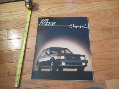 Dodge Omni 1985 Car truck Dealer Showroom Sales Brochure