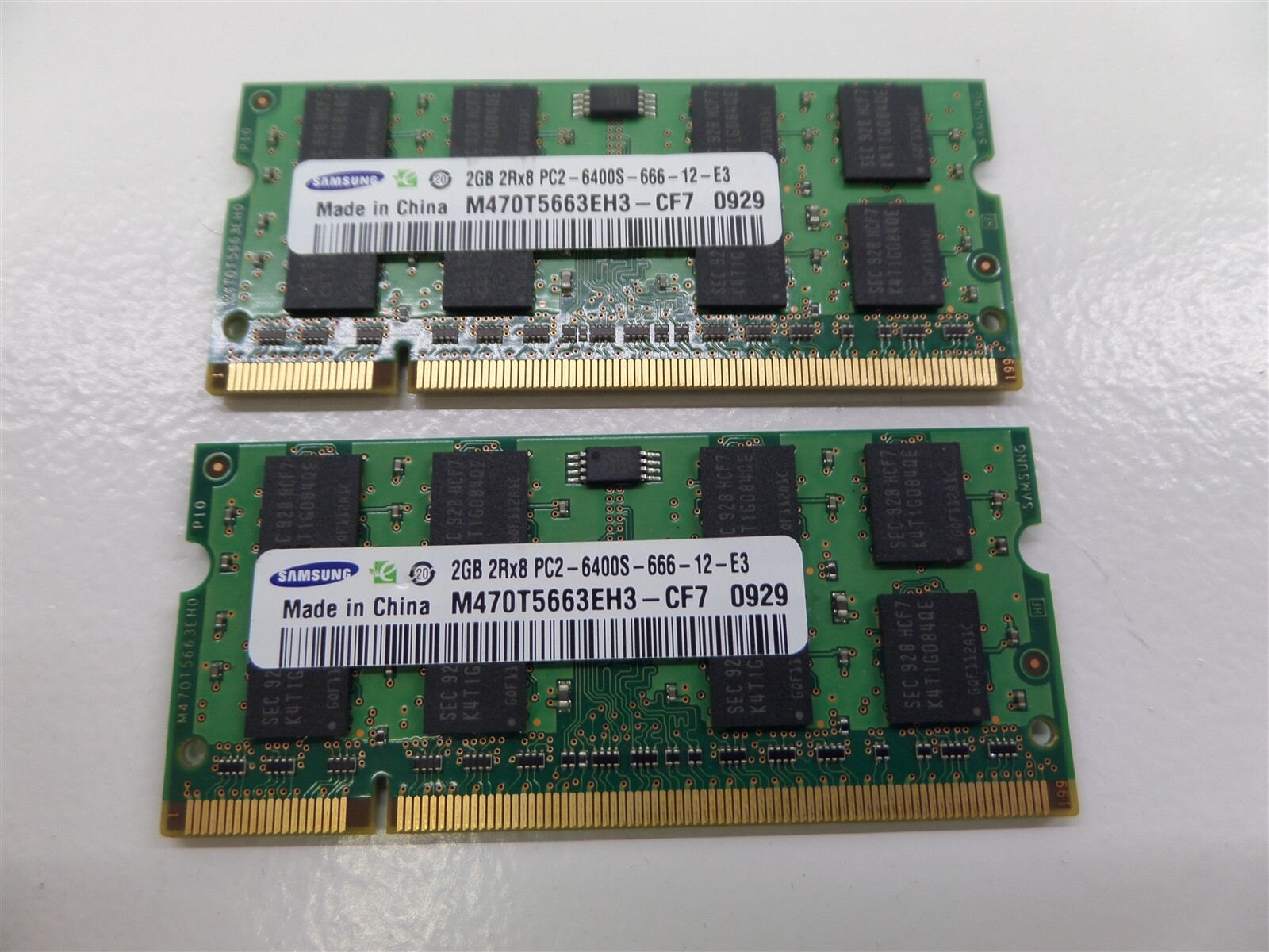 Samsung純正 ノートPC用 M470T5663EH3-CF7 2GB DDR2 PC2-6400対応 200 SODIMM Samsung M470T5663EH3-CF7 2GB DDR2 PC2-6400 800MHz 200 pin
