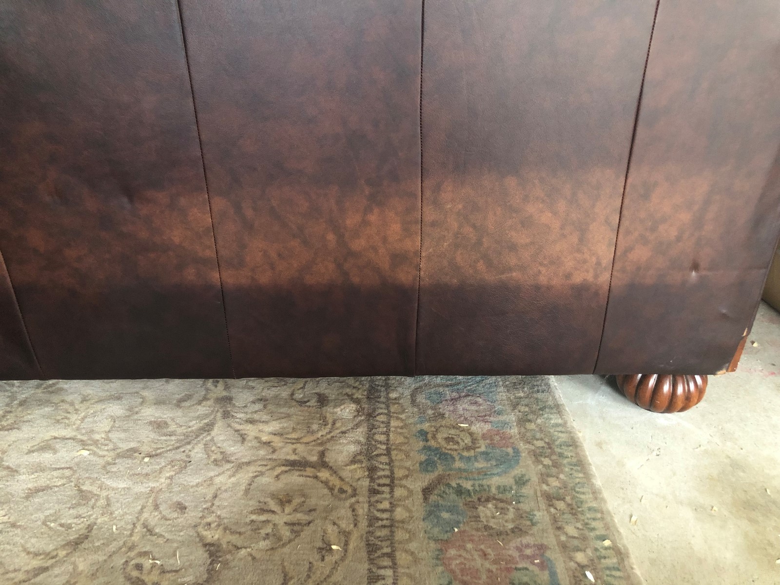 Leather Sofa, Loveseat and Ottoman