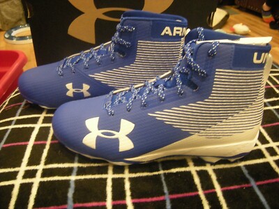 Armour Hammer Football 5 Trainers4me - new mens blue white under armour hammer mc football cleats size 11
