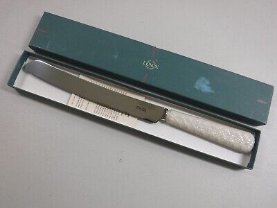 Lenox Wedding Promises Collection Cake Knife With Gold Trim China Handle