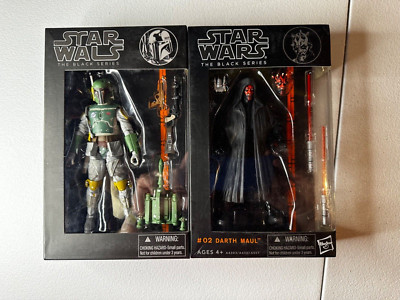 Star Wars The Black Series 6'' Orange Line Boba Fett Darth Maul KNOCKOFF -HTF
