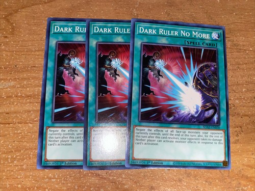 🔥 3x Yugioh Dark Ruler No More SDAZ-EN030 Common 1st