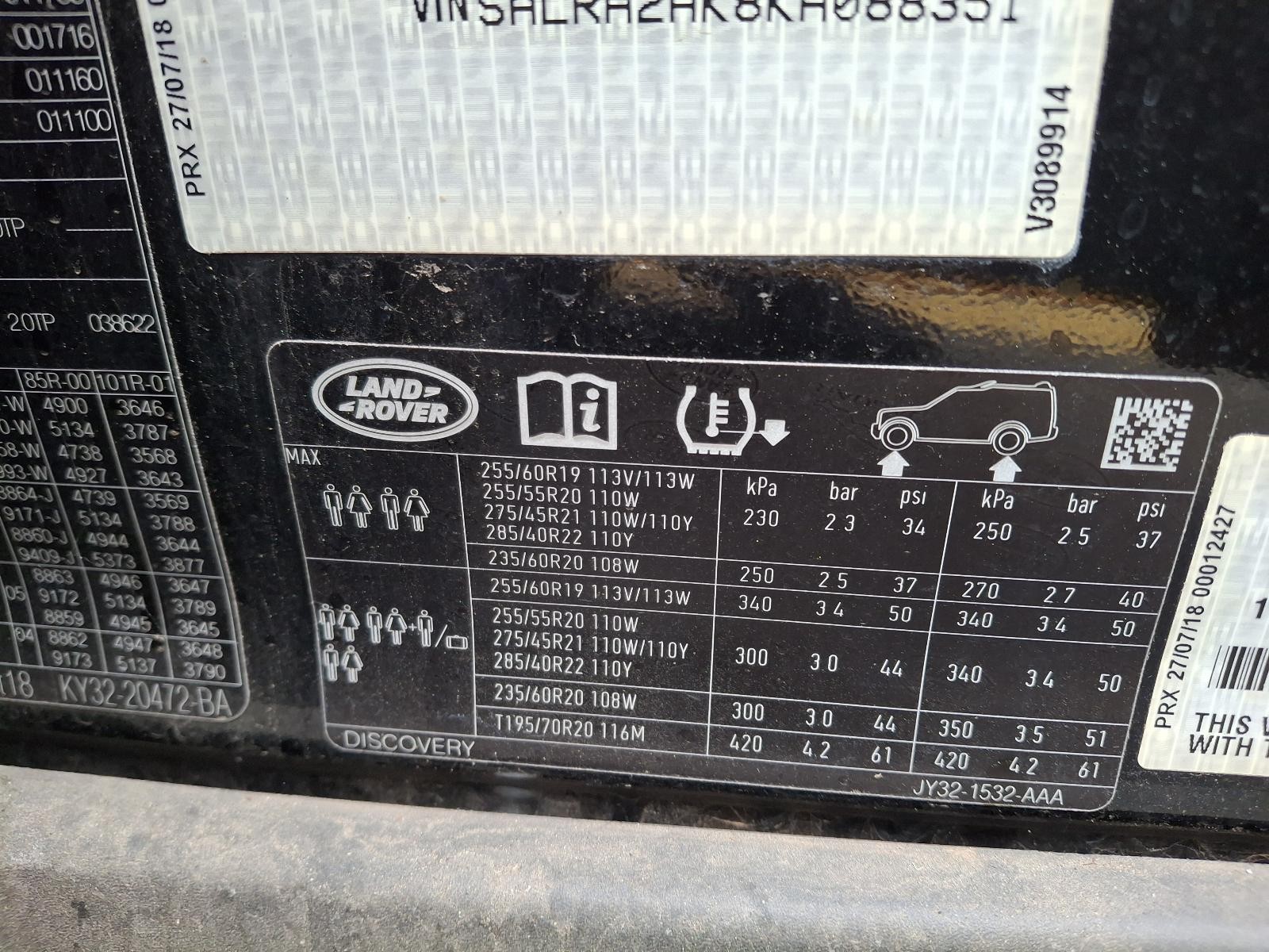 LAND ROVER DISCOVERY 2016-2025 RIGHT REAR DOOR WINDOW L462, 12/16- - thumbnail 11