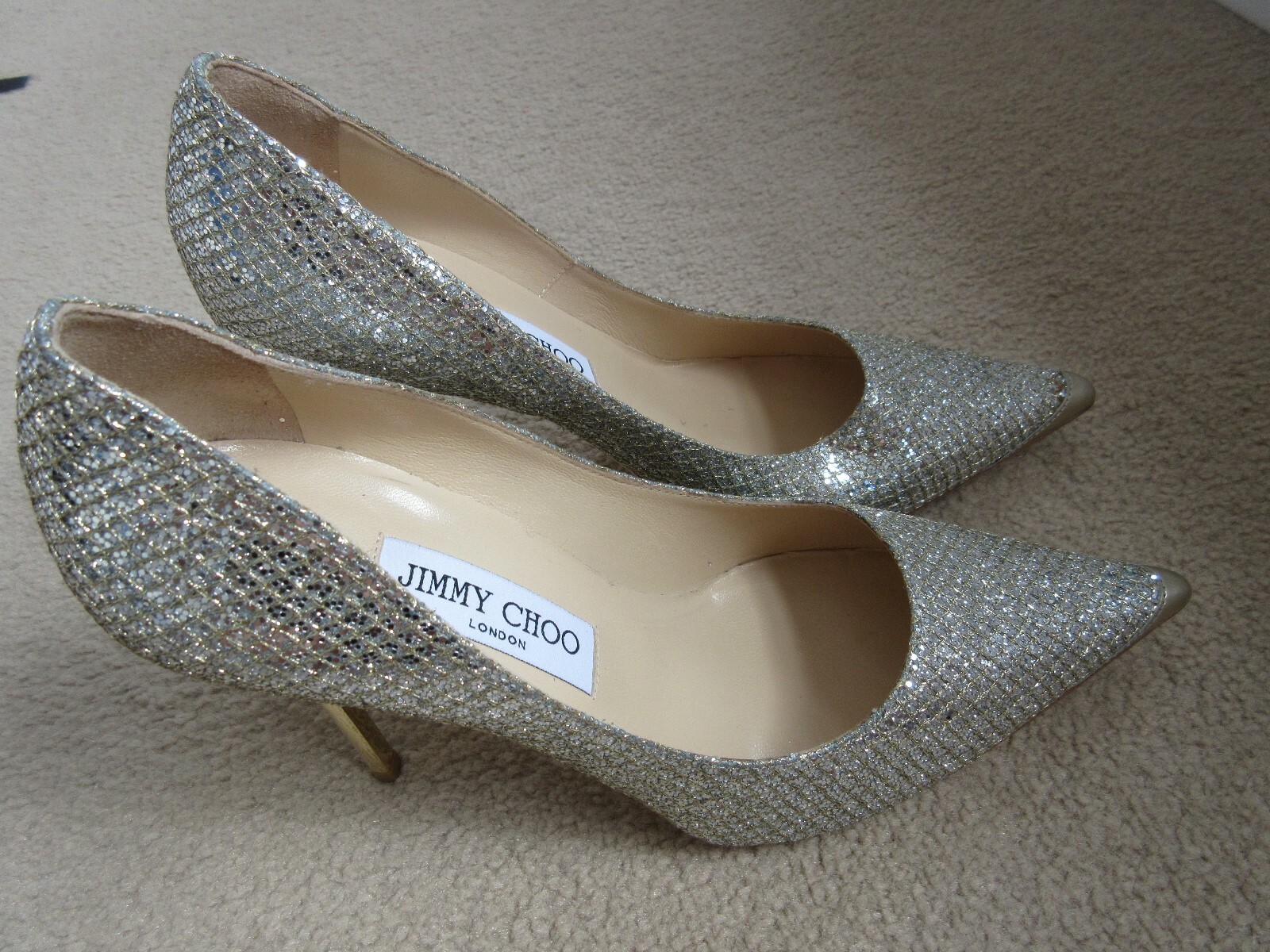 JIMMY CHOO　247ABEL GFA CHAMPAGNE 37.5 JIMMY CHOO 247ABEL GFA CHAMPAGNE 37.5 BNIB Jimmy Choo Abel