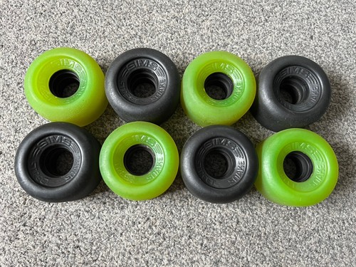 Sims Street Snake Wheels 4x Green 4x Black Original Vintage