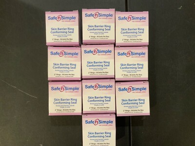 100 (10 Boxes of 10) Safe n Simple SNS684U2 Skin Barrier Ring Conforming Seals