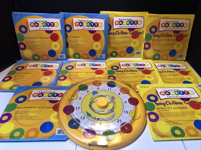 Learning Palette Reading & Math Kindergarten Lot of 10 Card Sets w Palette
