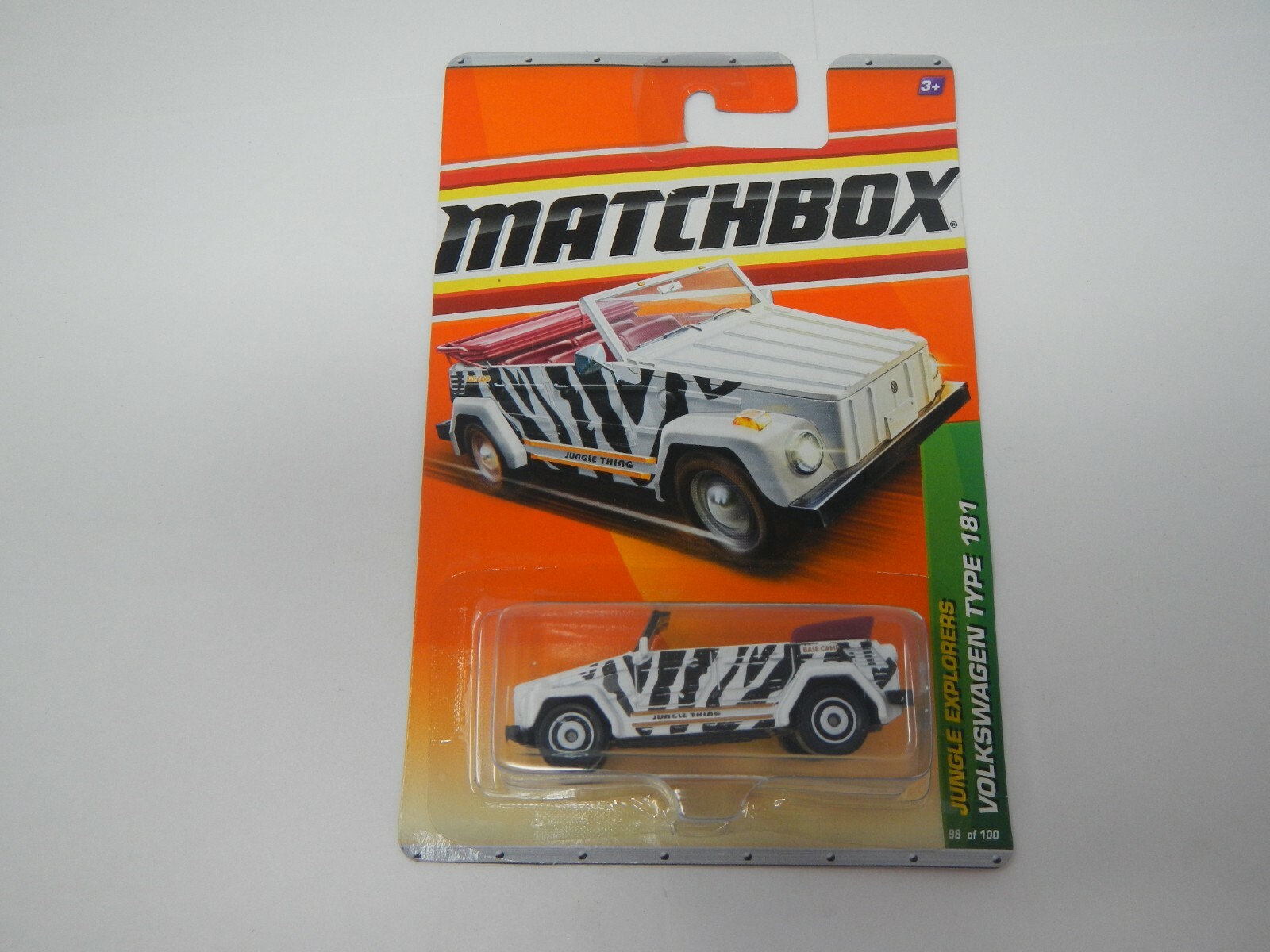 Matchbox Jungle Explorers Volkswagen Type Zebra 181 #98 (2