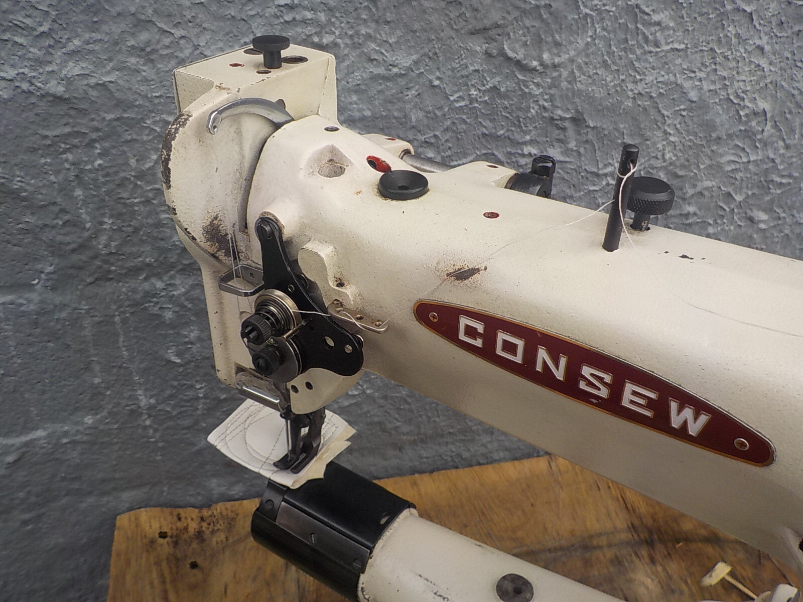 Industrial Sewing Machine Model Consew 227, walking foot ,cylinder, Leather