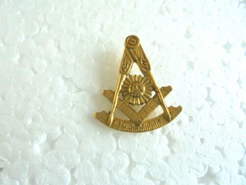 Vintage Goldtone Masonic Emblem Tie Tac Pin