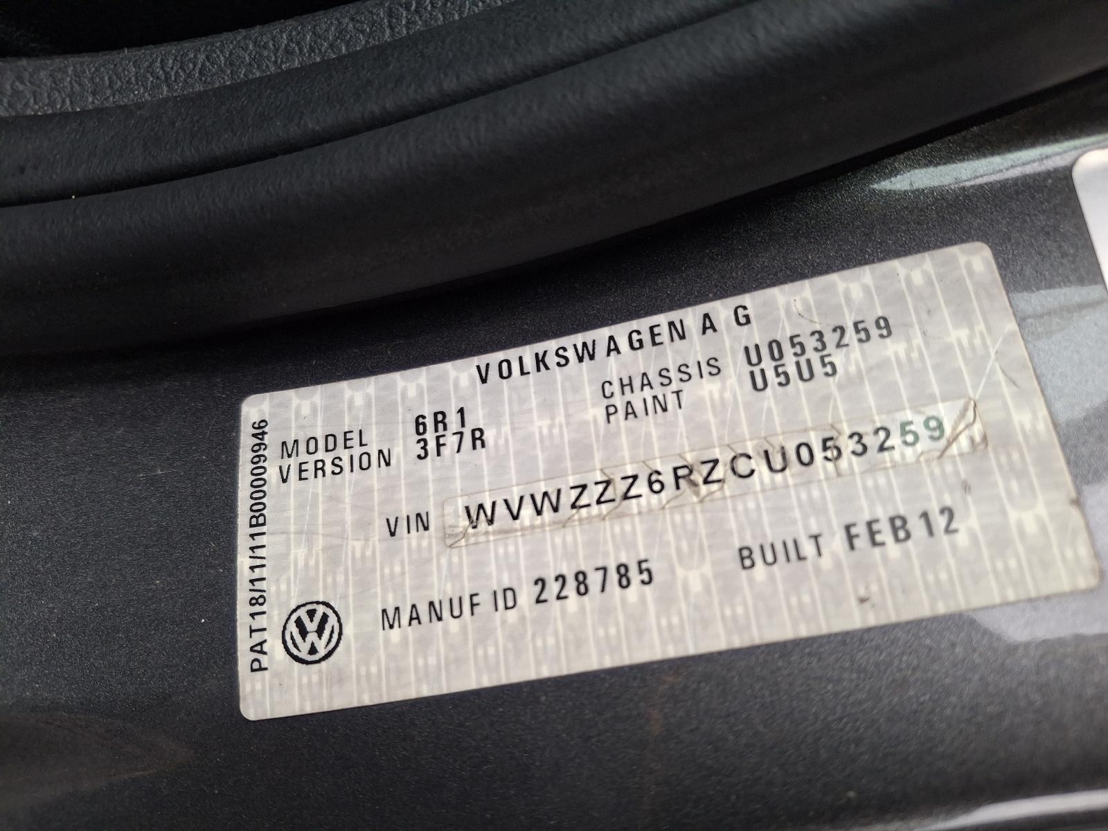 VOLKSWAGEN POLO 2010-2014 AIR CLEANER/BOX AIR CLEANER, 6R, 1.2, PETROL, 05/10-05 - thumbnail 7