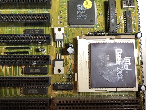 Intel 486 DX2 Combo (motherboard + cpu + ram)