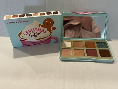 NEW IN BOX! Too Faced Christmas Coffee Bite Sized Eyeshadow Palette 8 Shades
