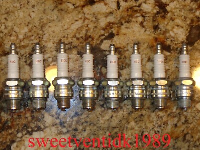 (8) .. Champion H-10C  Spark Plugs .. Ford, Mercury, Graham, etc .. Made in USA