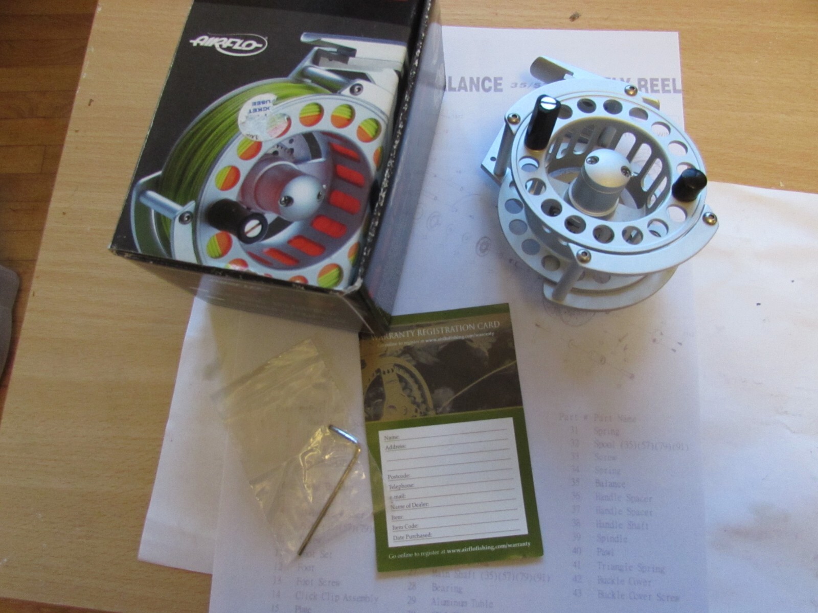 stunning unused Airflo balance 57 5/7 trout fly fishing reel