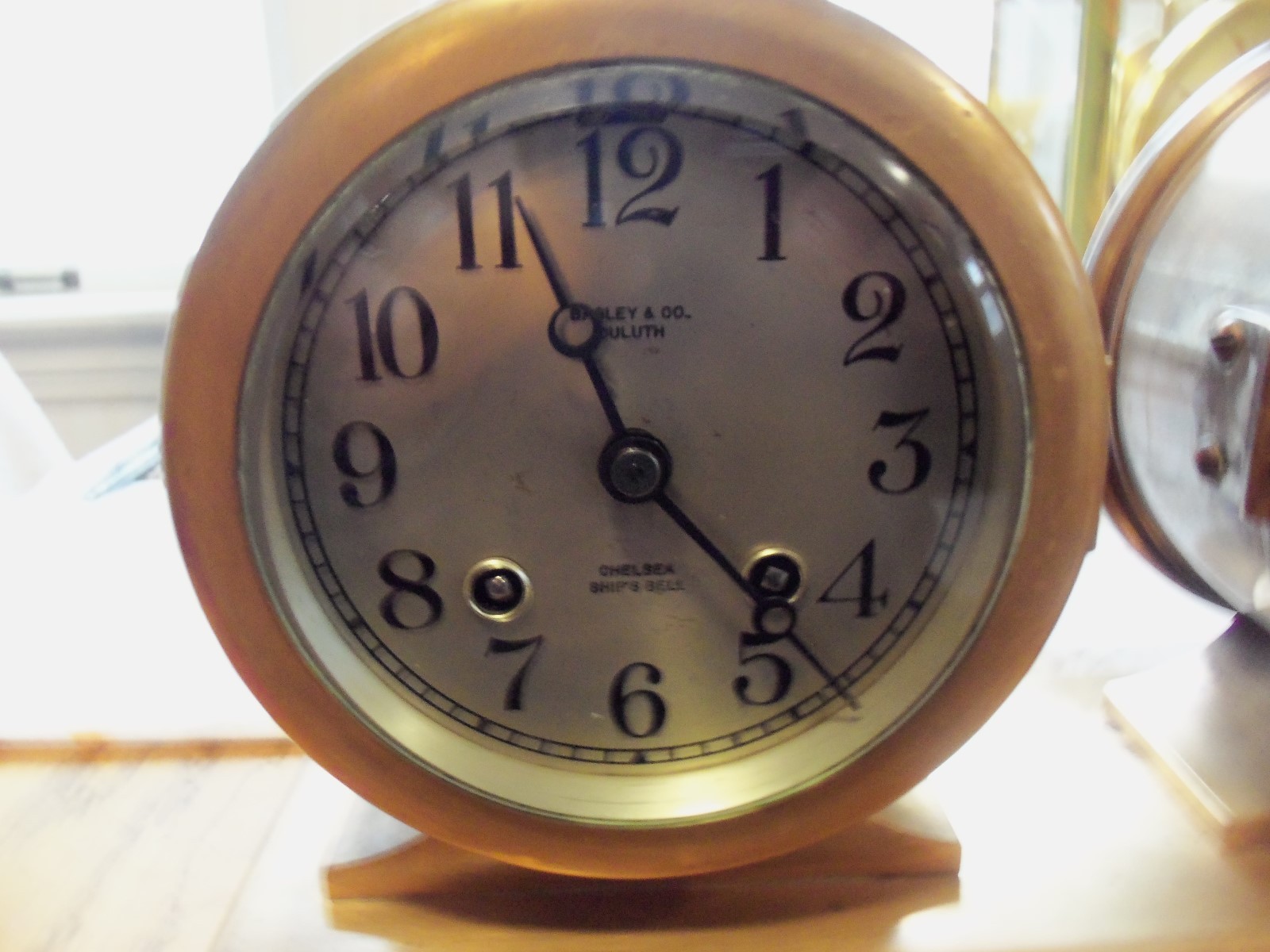Antique Chelsea Columbus Ships Clock And Barometer