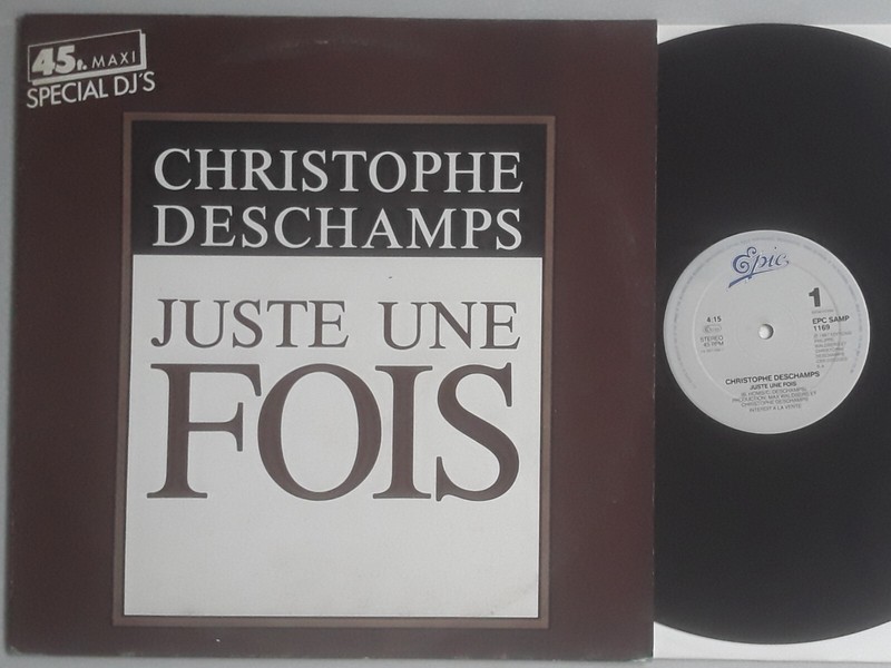 Christophe Deschamps * Juste Une Fois * 1987  Maxi 45t Hollande * Promo