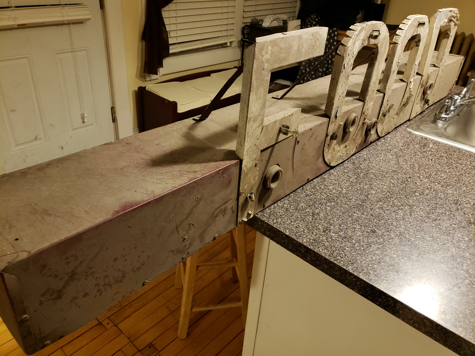 Vintage Metal Sign Antique Metal Marquee 