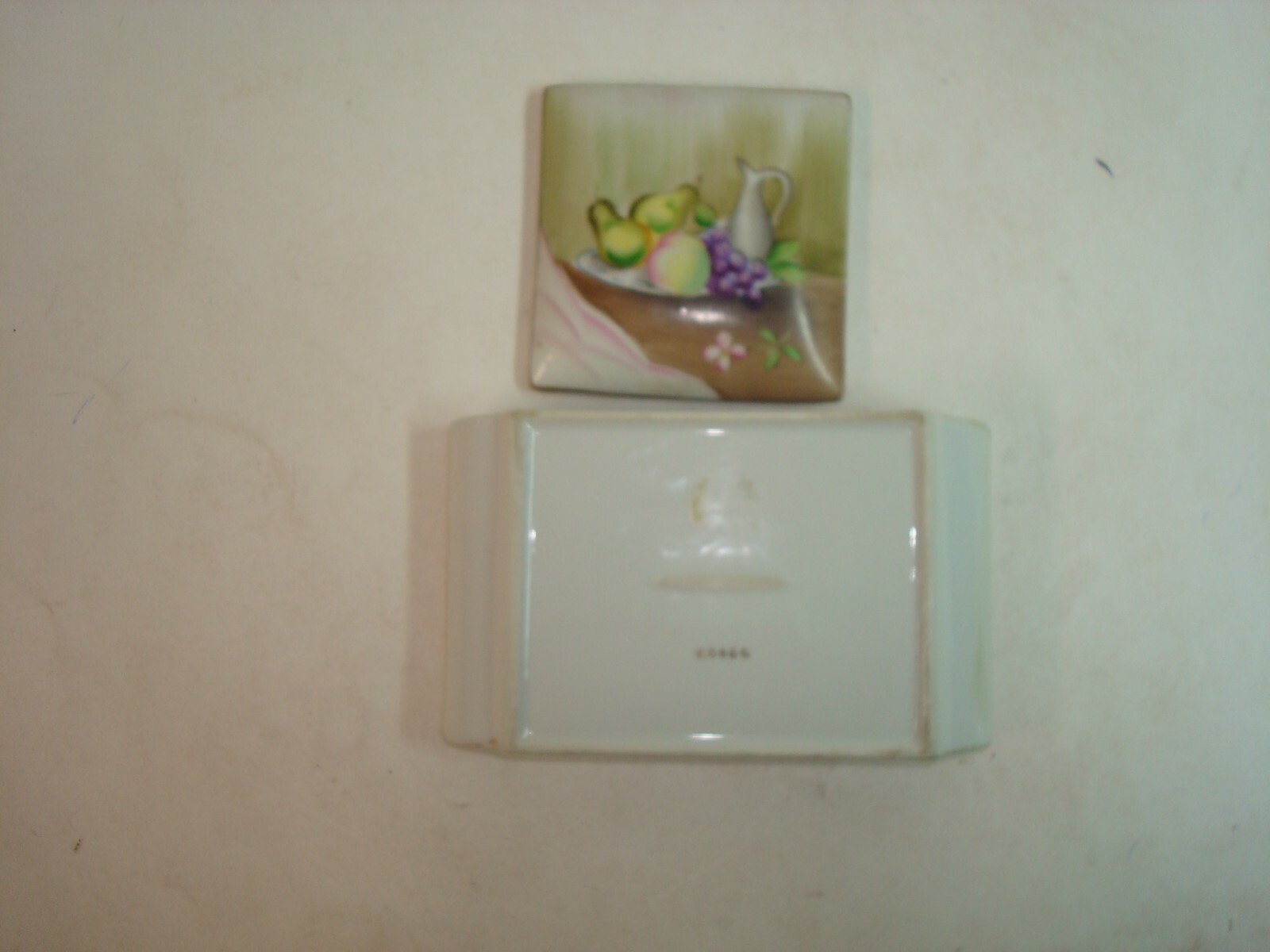 Vintage Porcelain Jewelry Dresser Box