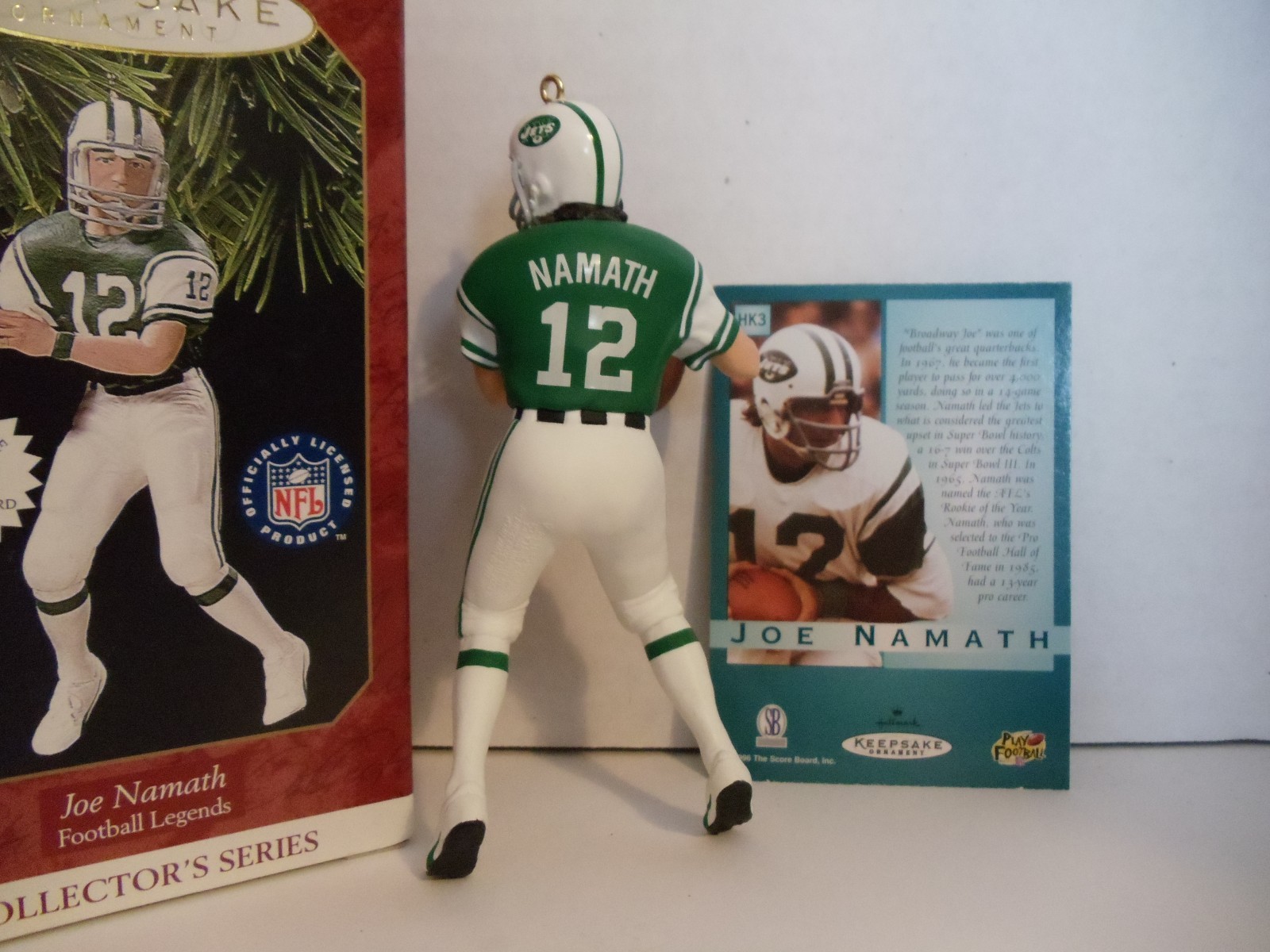1997 Hallmark Keepsake New York Jets Joe Namath NFL Christmas Ornament