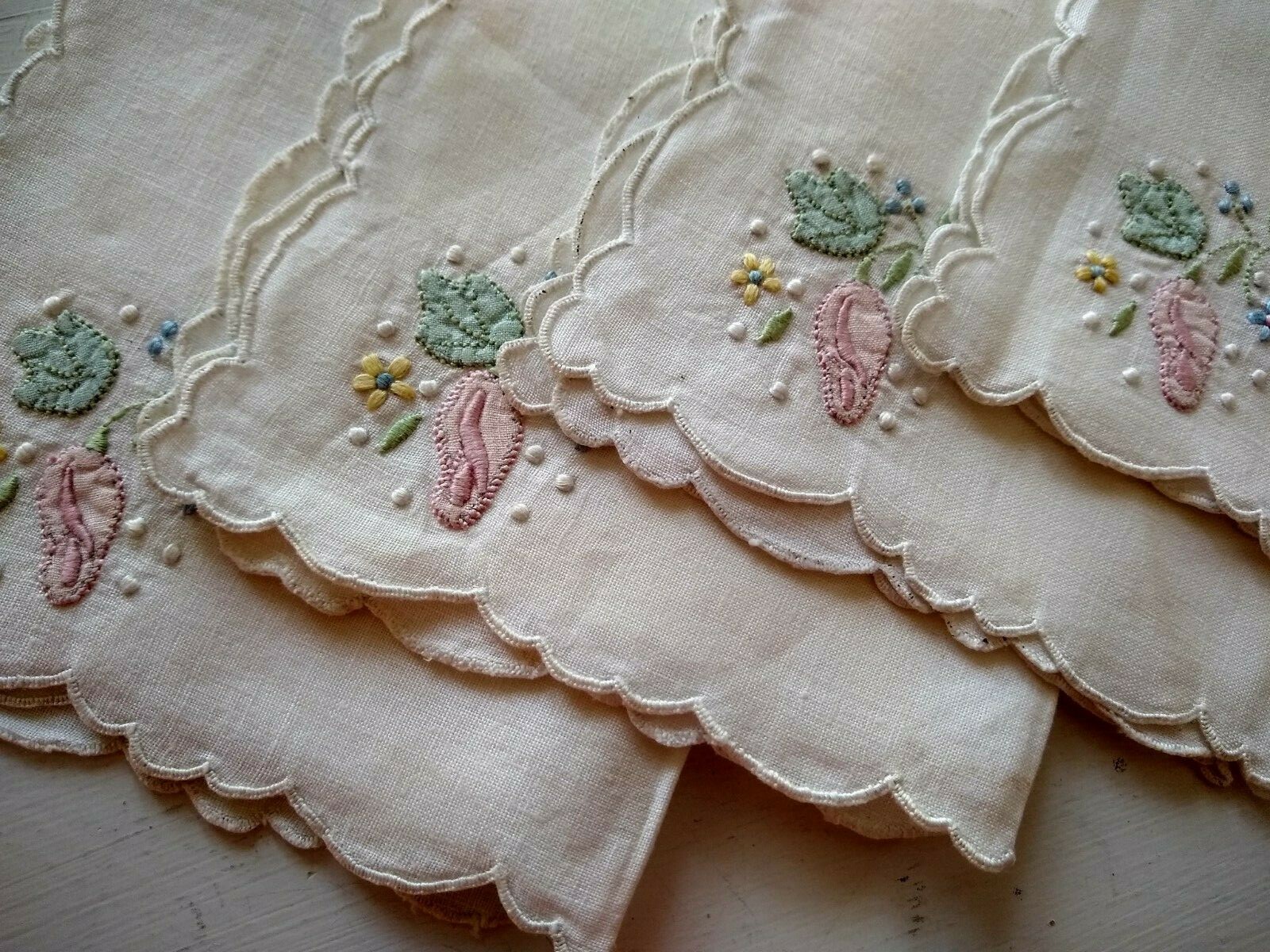 20 Vintage Linen Napkins Lot