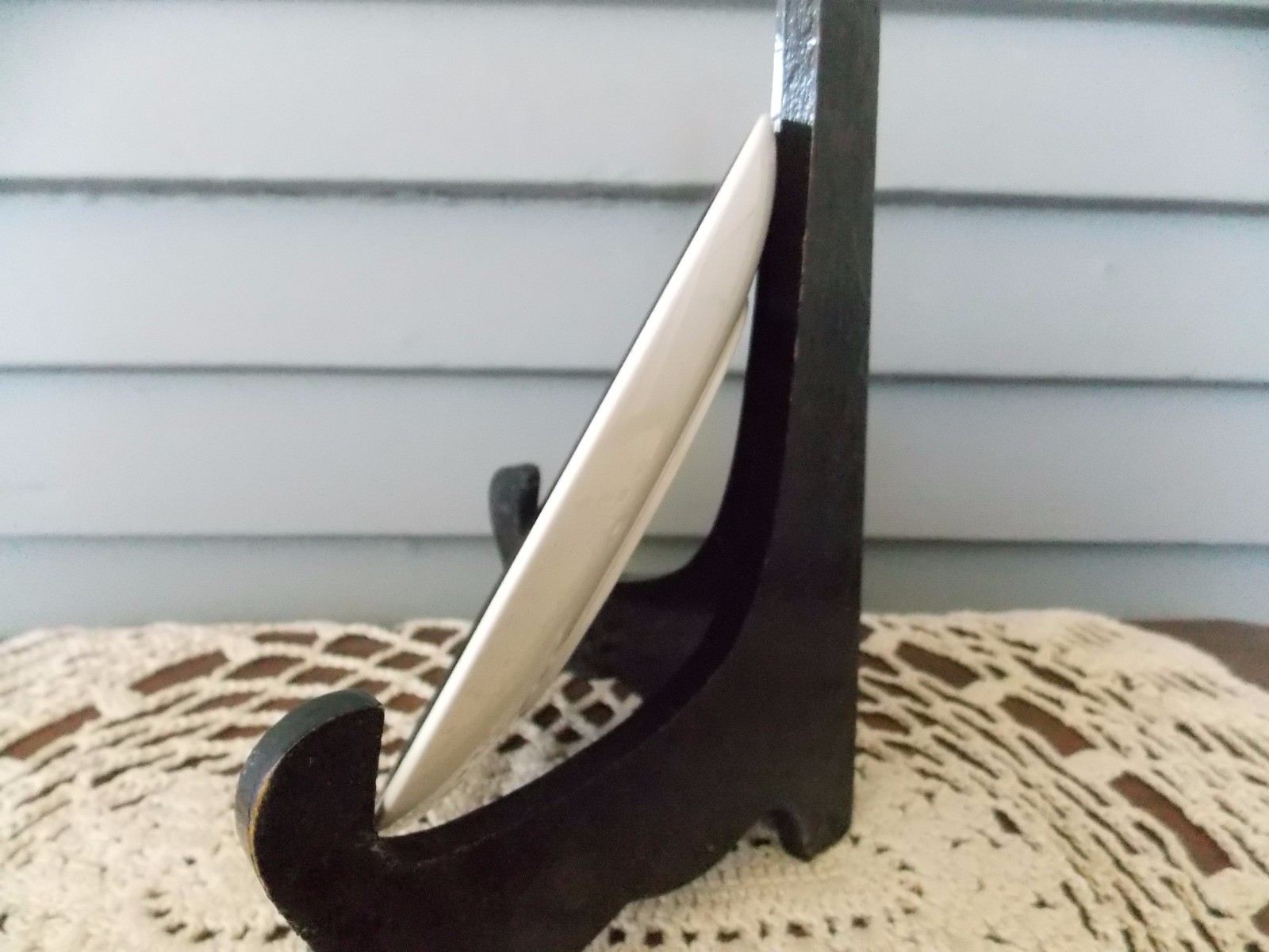 Vintage Stetson Thistle Black Rim Saucer Plate Oven Proof Dinnerware