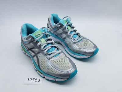 ASICS Gel-Kayano 22 Women's Size 7.5 Running Shoes Gray Blue *See description