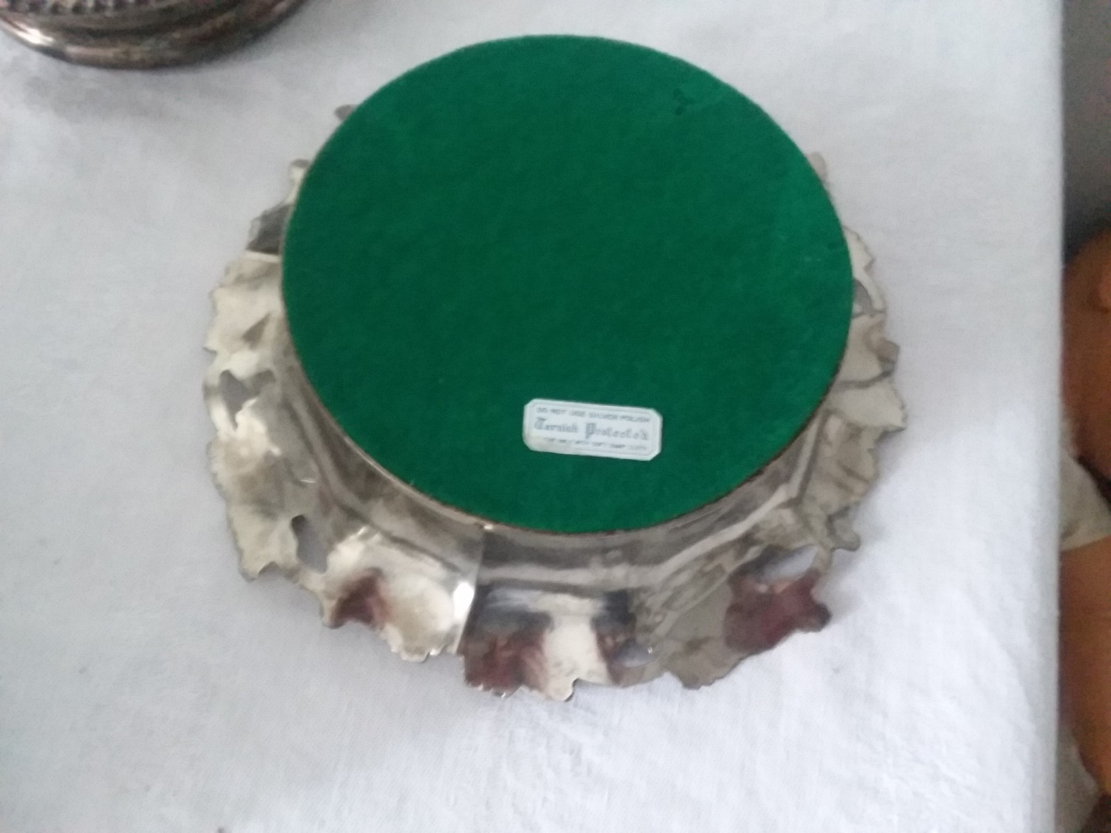 Vtg Lot Silver plated Champagne Wine bottle holder coaster Corbell One Unmarked