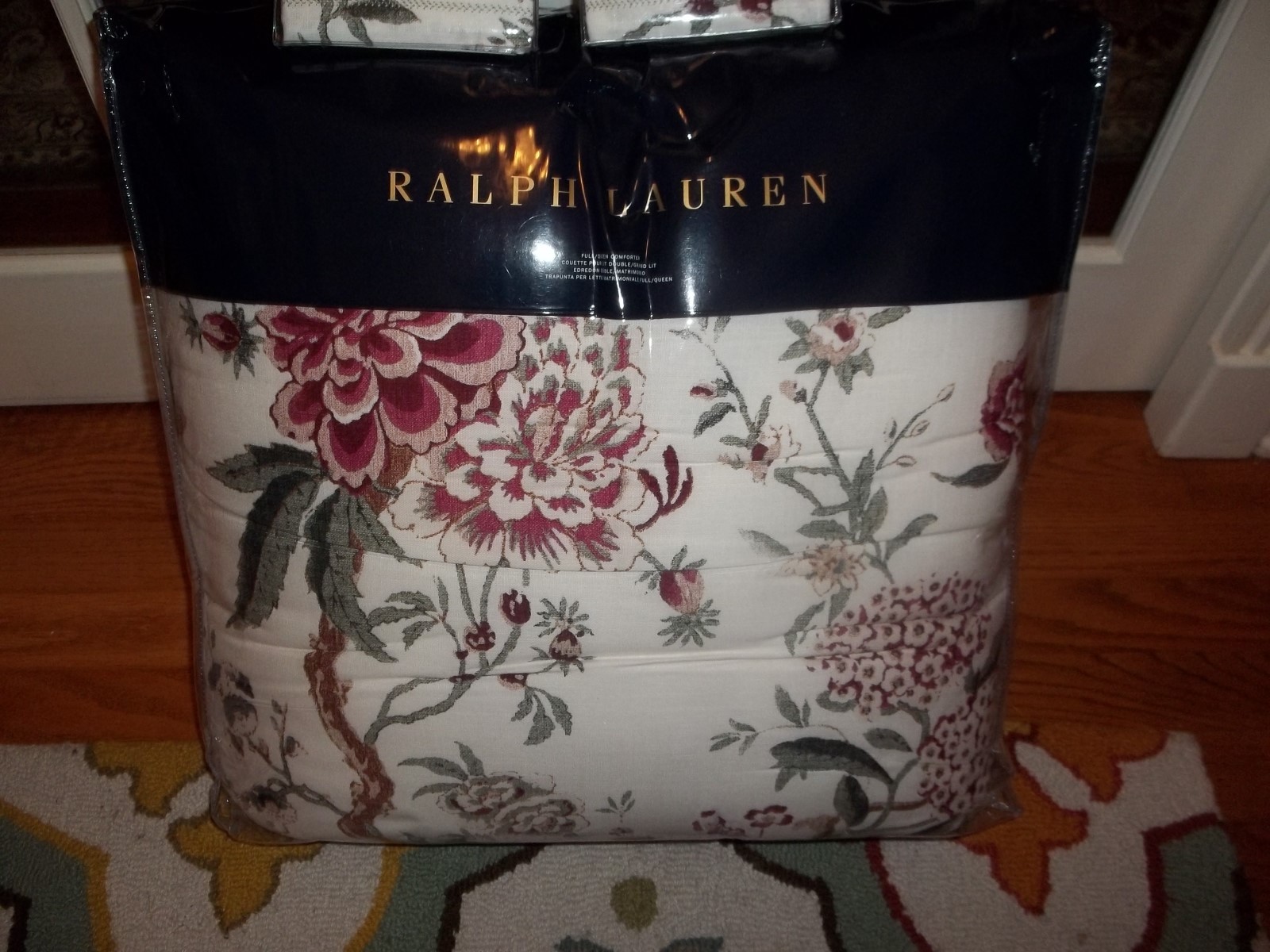 NIP Ralph Lauren Notting Hill Abbey Off White Multi Full/Queen Comforter & Shams