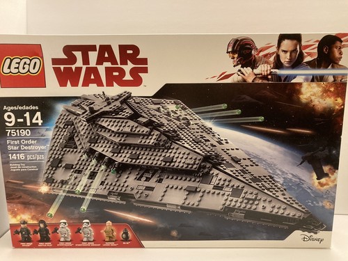 New Rare Sealed Lego Star Wars 75190 First Order Star Destroyer 1416pcs |  eBay