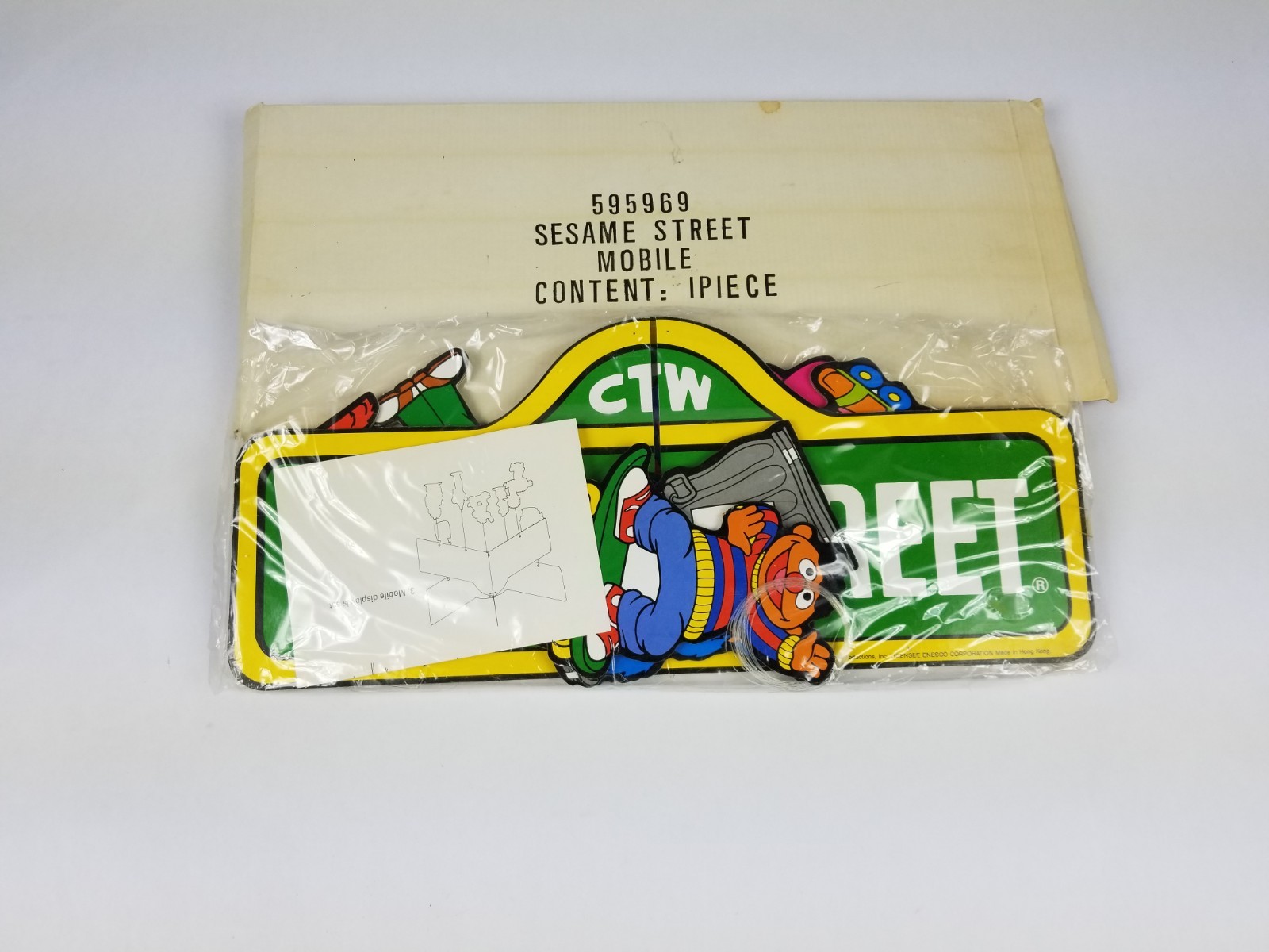 Vintage Sesame Street Baby Crib Hanging Mobile 80s