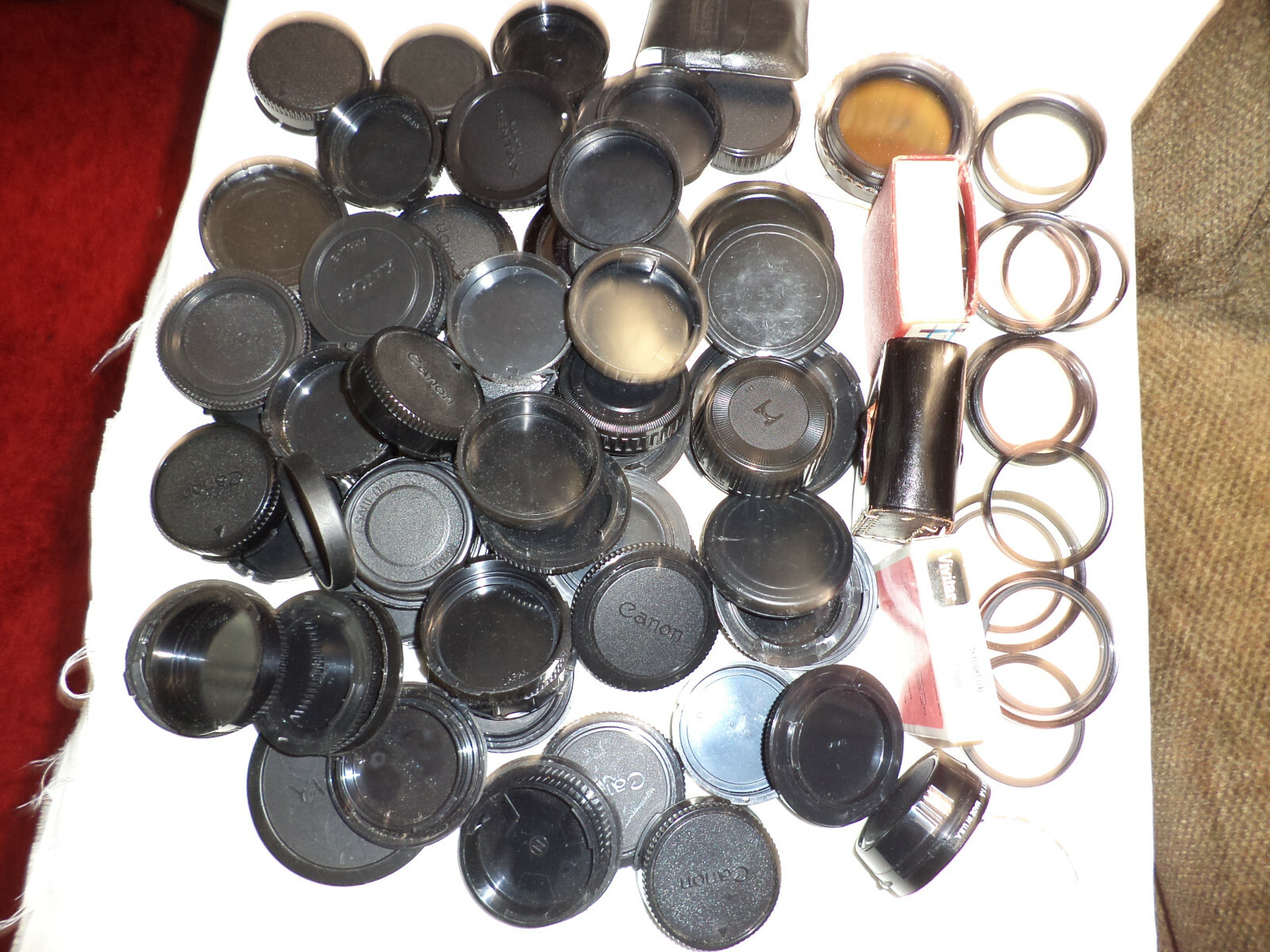 Mixed Lot of Replacement Camera Lens Covers & Filters