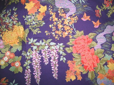 Haiku Stunning Print Cotton Fabric 1.25 Yards Quilt Sew Very Nice By Adr Yorinks