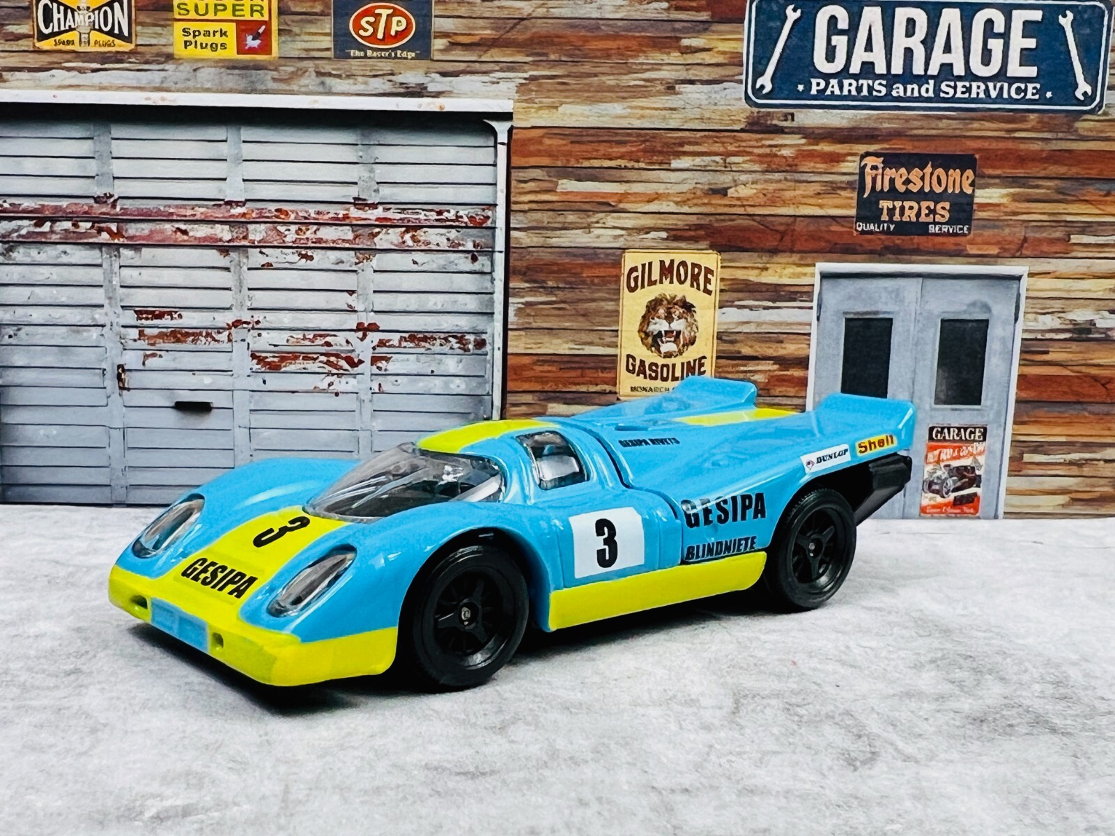 🇩🇪🇩🇪🇩🇪Majorette PORSCHE 917 KH Blue w/Yellow Stripe