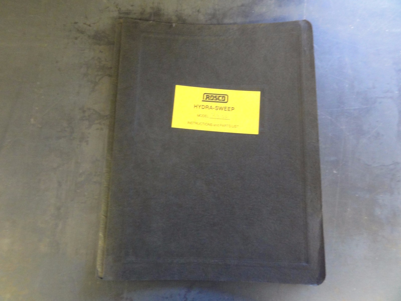 Rosco RB-28 Hydra-Sweep Instructions and Parts List
