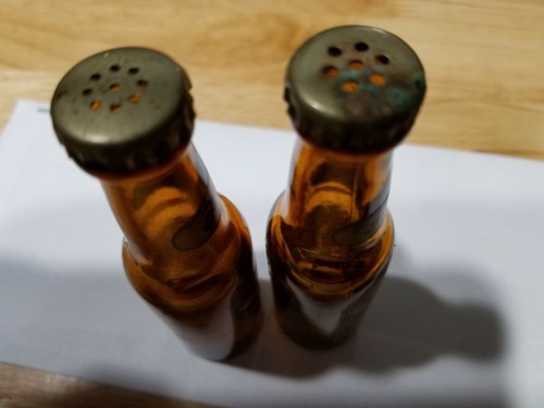 Vintage Acme Beer Bottle Salt and Pepper Shakers