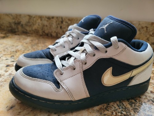Air Jordan 1 Phat Low Youth 5 White/Midnight Navy-Metallic