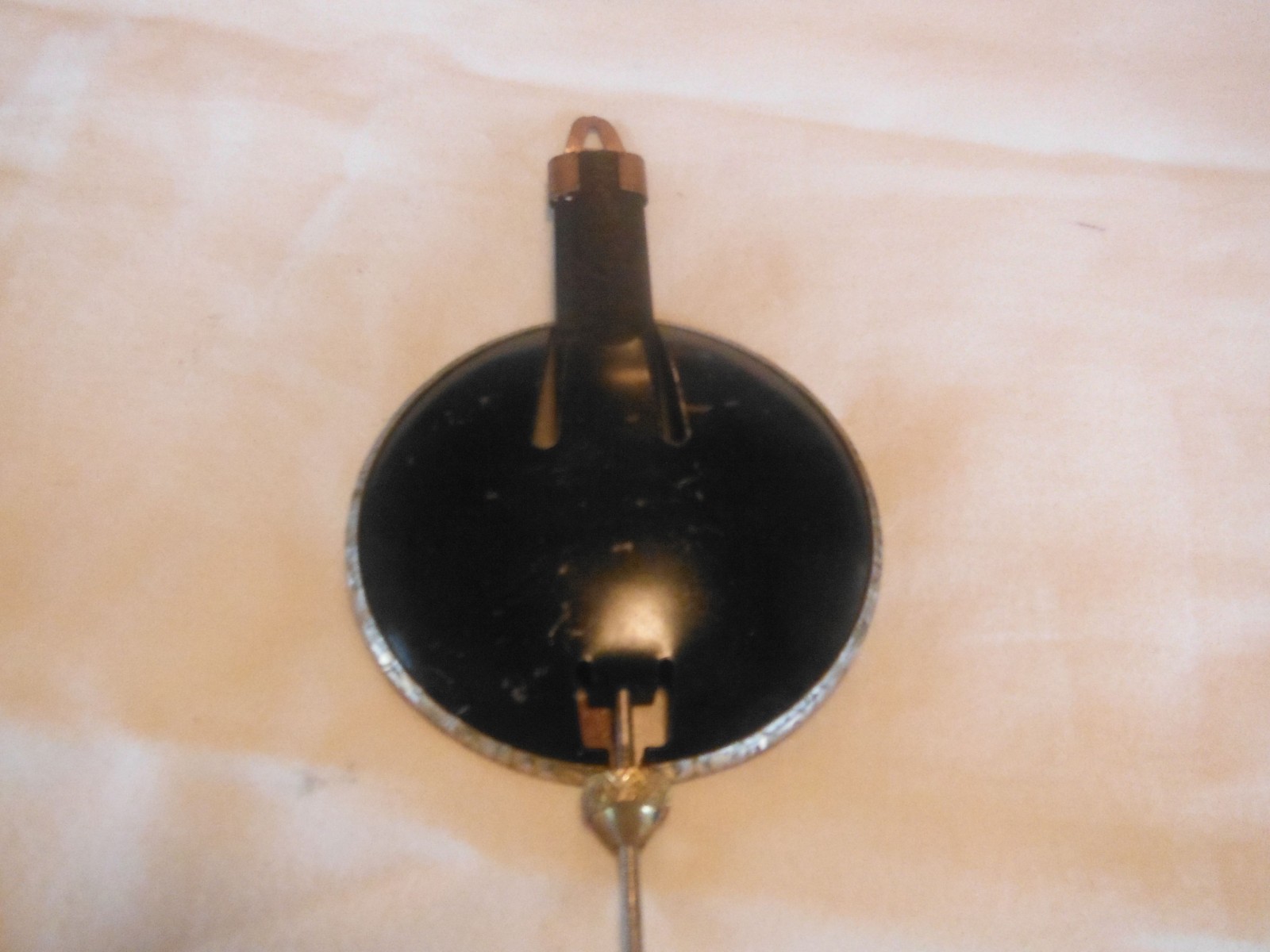 Brass Clad Pendulum Clock Bob With Scroll Pattern in Gold 2 7/8” Diameter Bob